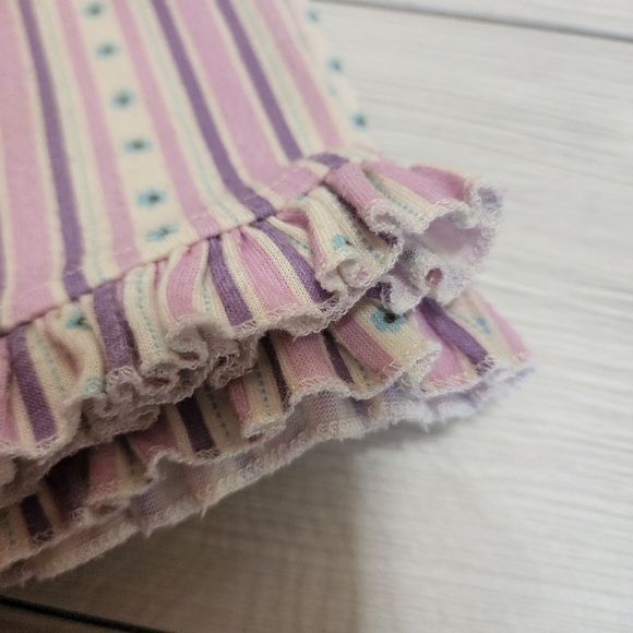 3T purple and cream "kisses" pajama set - Picture 8 of 8